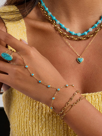 Blue Heart Necklace