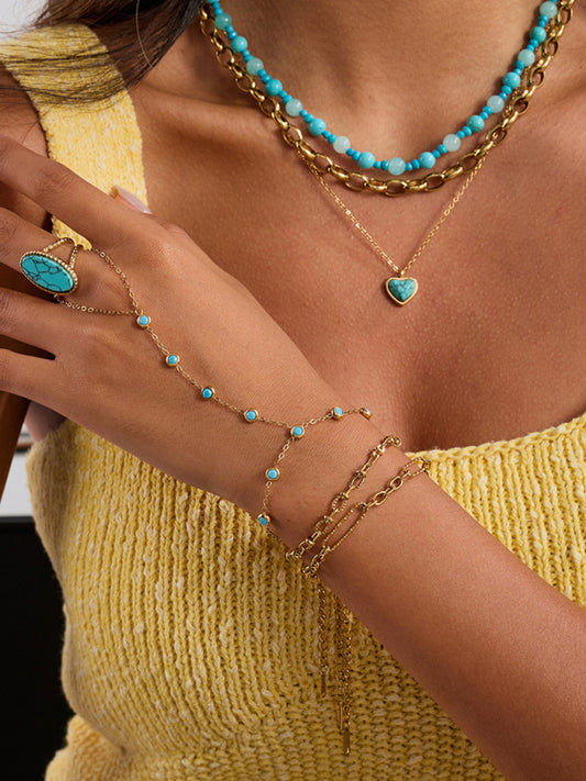 One blue bracelet