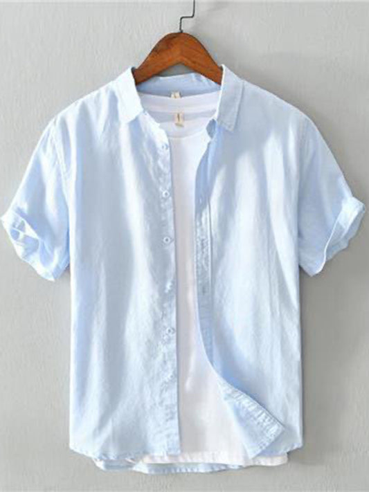 Men's lapel shirt