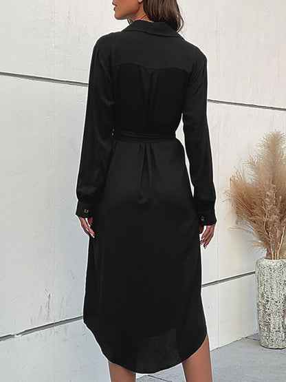 The 'Milan' Classic Woven Shirt Dress