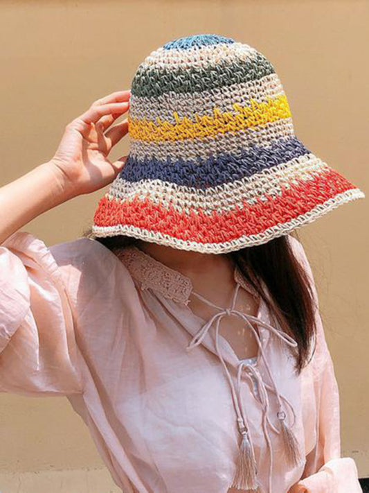 The Riviera Rainbow Wide Brim Sun Hat