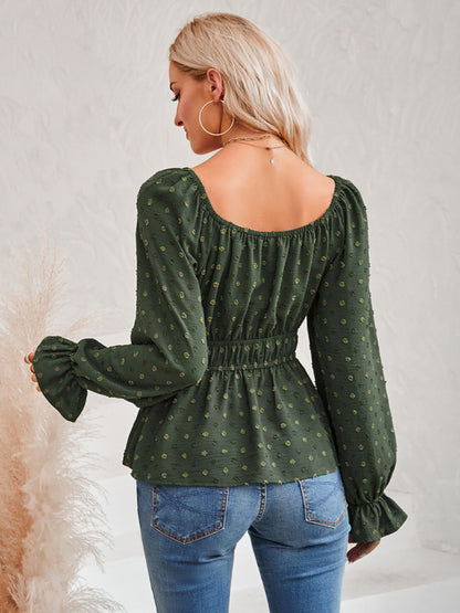 The 'Chloe' Flutter Sleeve Cinched Waist Top