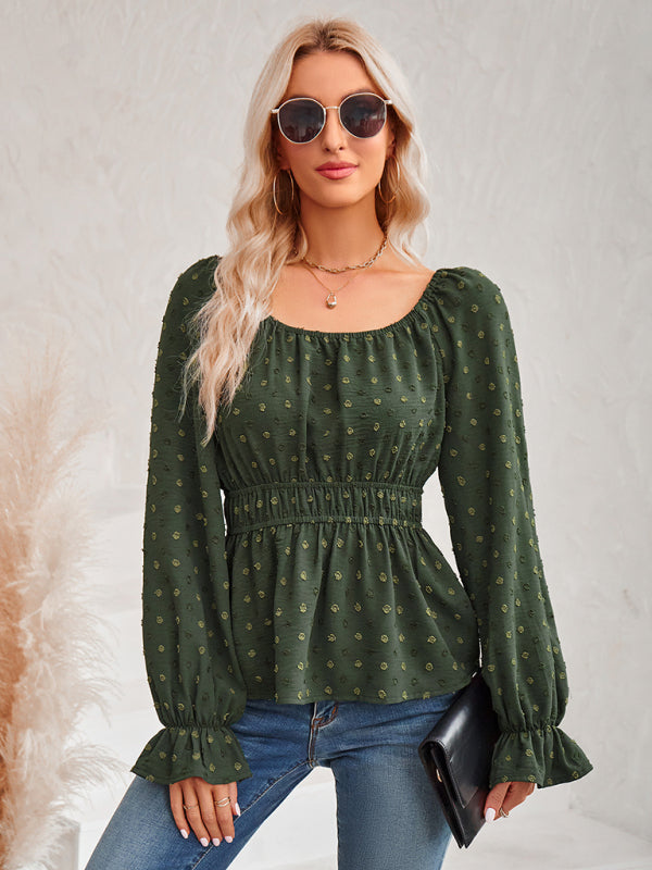 The 'Chloe' Flutter Sleeve Cinched Waist Top