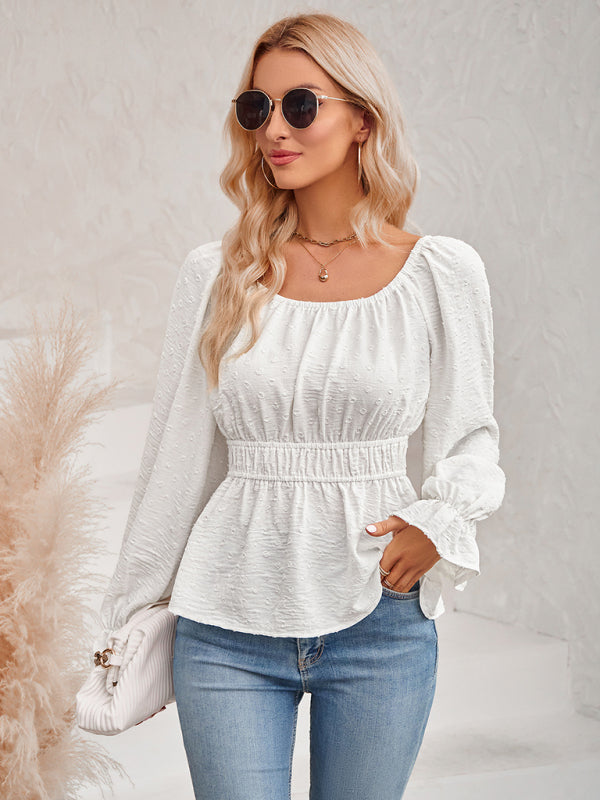 The 'Chloe' Flutter Sleeve Cinched Waist Top