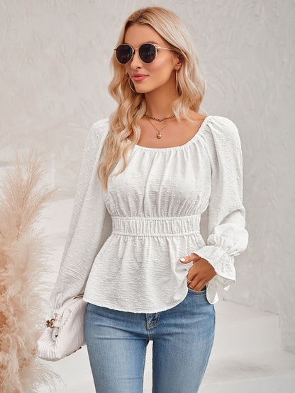 The 'Chloe' Flutter Sleeve Cinched Waist Top