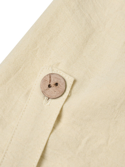 The 'Harper' Adjustable Roll-Sleeve V-Neck Top