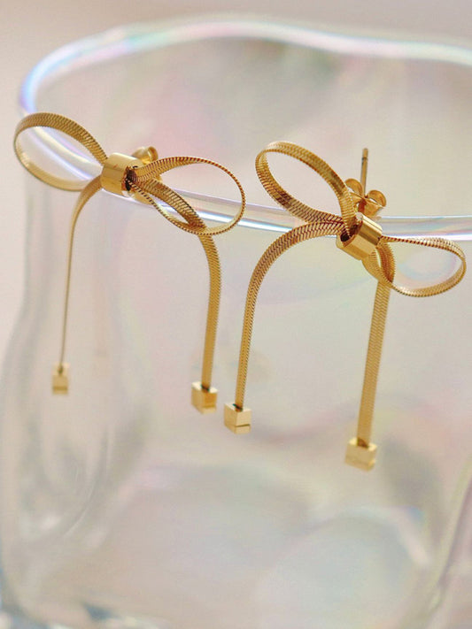 The Coquette Bow & Snake Chain Jewelry Set