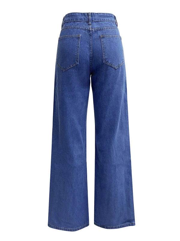 The 'Brooklyn' High-Waist Straight Leg Jeans