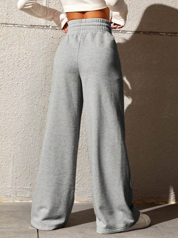 The 'Downtown' Straight-Leg Open-Hem Sweatpants