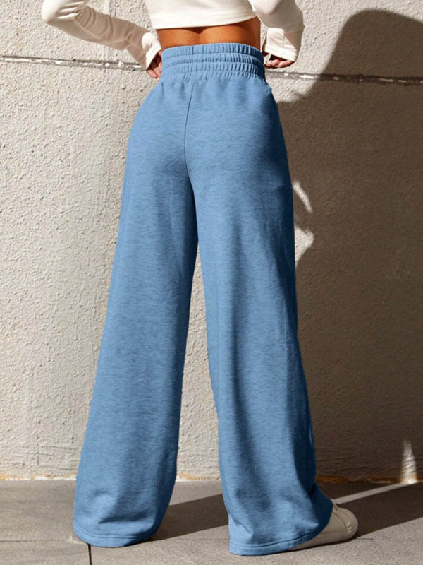 The 'Downtown' Straight-Leg Open-Hem Sweatpants