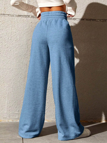 The 'Downtown' Straight-Leg Open-Hem Sweatpants