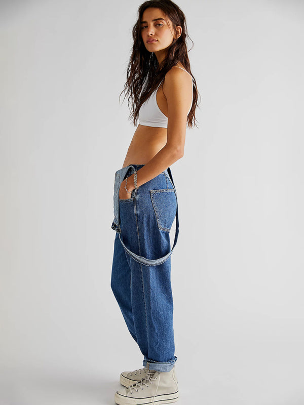 The Parker Relaxed Fit Denim Overalls