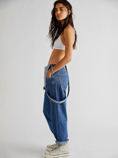 The Parker Relaxed Fit Denim Overalls