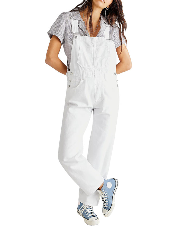 The Parker Relaxed Fit Denim Overalls