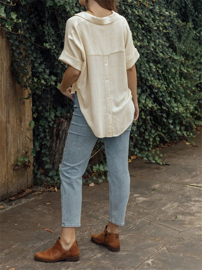The Breeze Cotton-Linen Relaxed Shirt