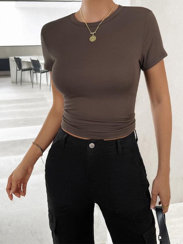 The Essential Slim-Fit "Baby Tee" Crop Top