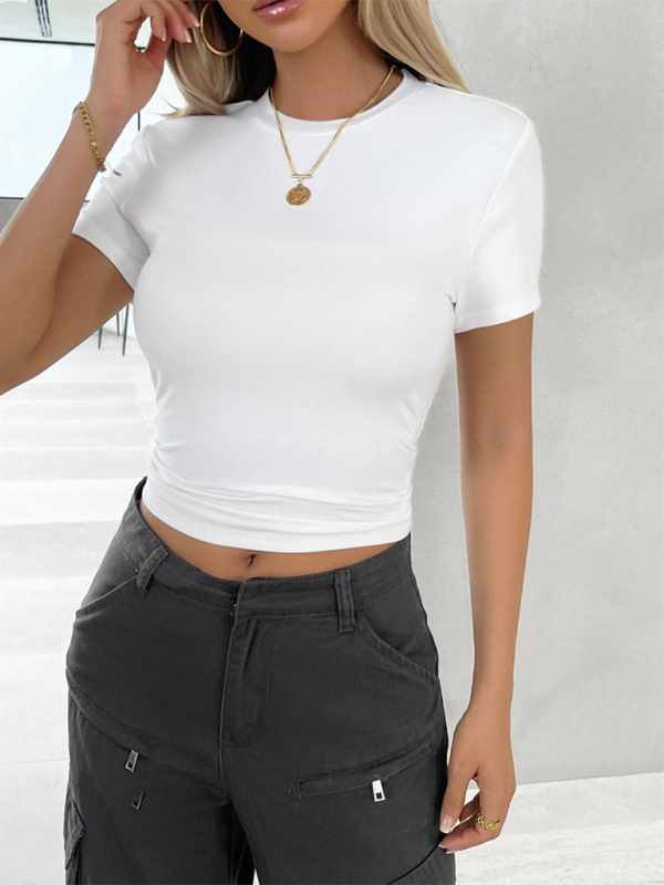 The Essential Slim-Fit "Baby Tee" Crop Top