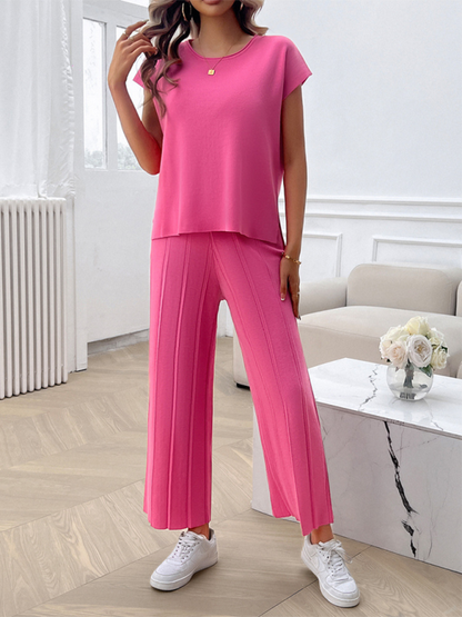 The "Off-Duty" Cozy Knit Sweater Set