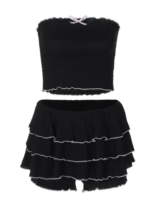 The Confetti Tiered Ruffle Skirt Set