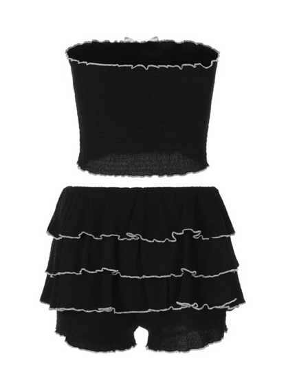 The Confetti Tiered Ruffle Skirt Set