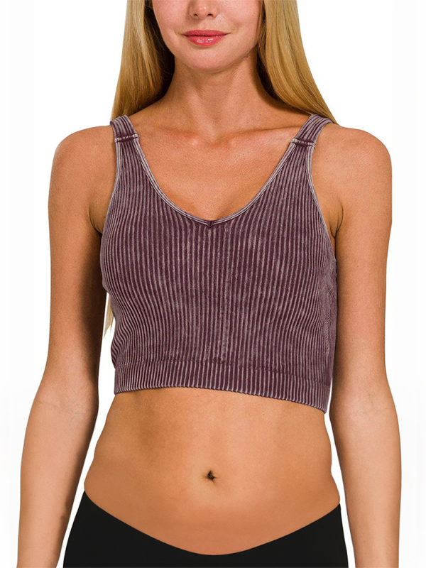Women’s Solid Color Sports Camisole – Lightweight Active Casual Top | Mazify