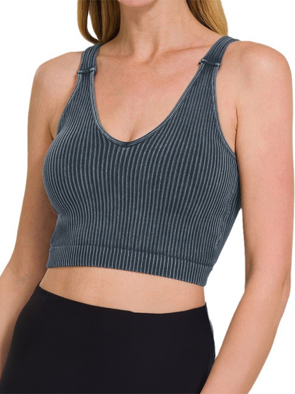 Women’s Solid Color Sports Camisole – Lightweight Active Casual Top | Mazify