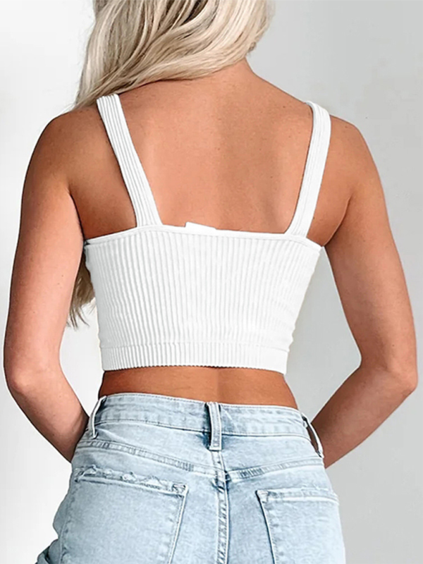 Women’s Solid Color Sports Camisole – Lightweight Active Casual Top | Mazify