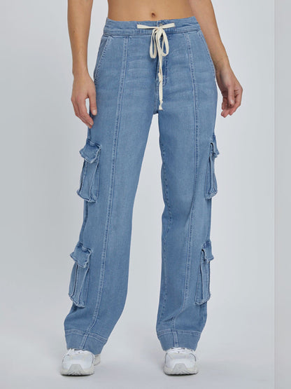The 'Urban Grind' Wide-Leg Cargo Jeans