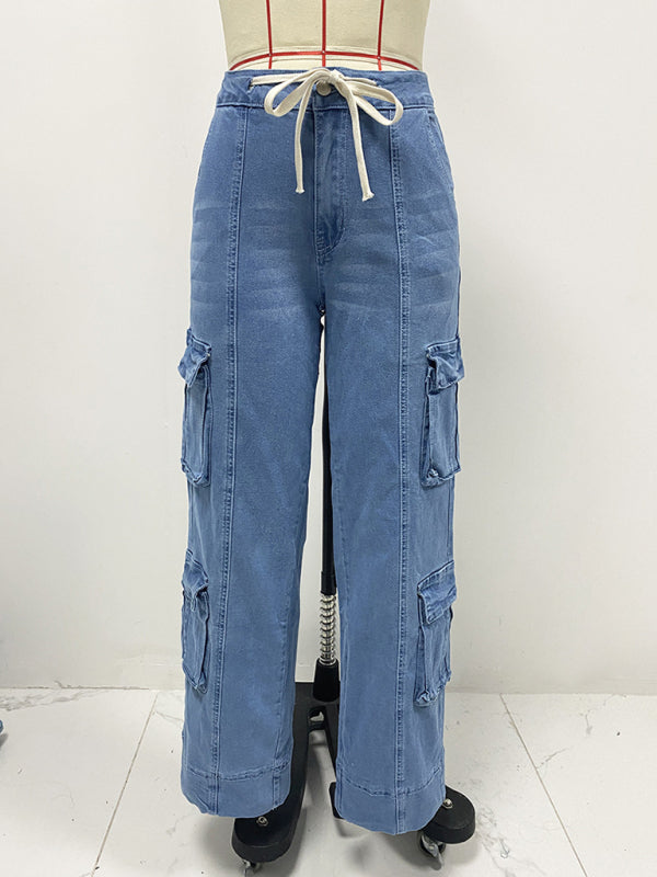 The 'Urban Grind' Wide-Leg Cargo Jeans