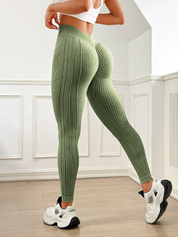 The Aura "Peach Lift" V-Waist Seamless Leggings