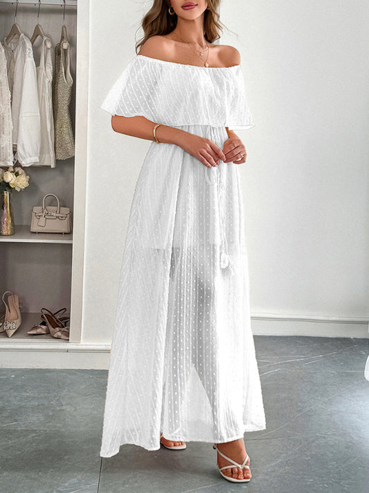 The Riviera Off-the-Shoulder Maxi Gown