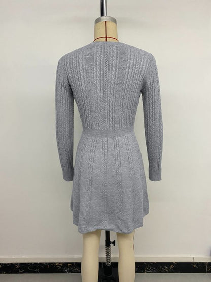 The 'Amour' Bow-Detail Knit Mini Dress