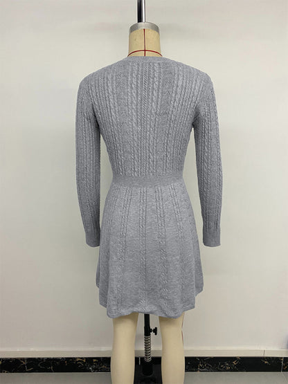 The 'Amour' Bow-Detail Knit Mini Dress