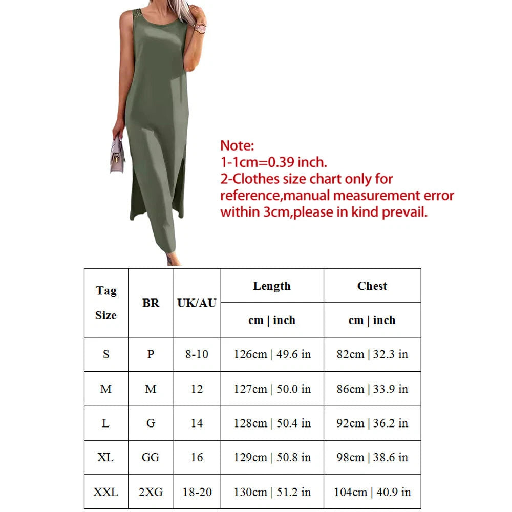 The 'Sun-Kissed' Crochet Back Sleeveless Maxi Dress