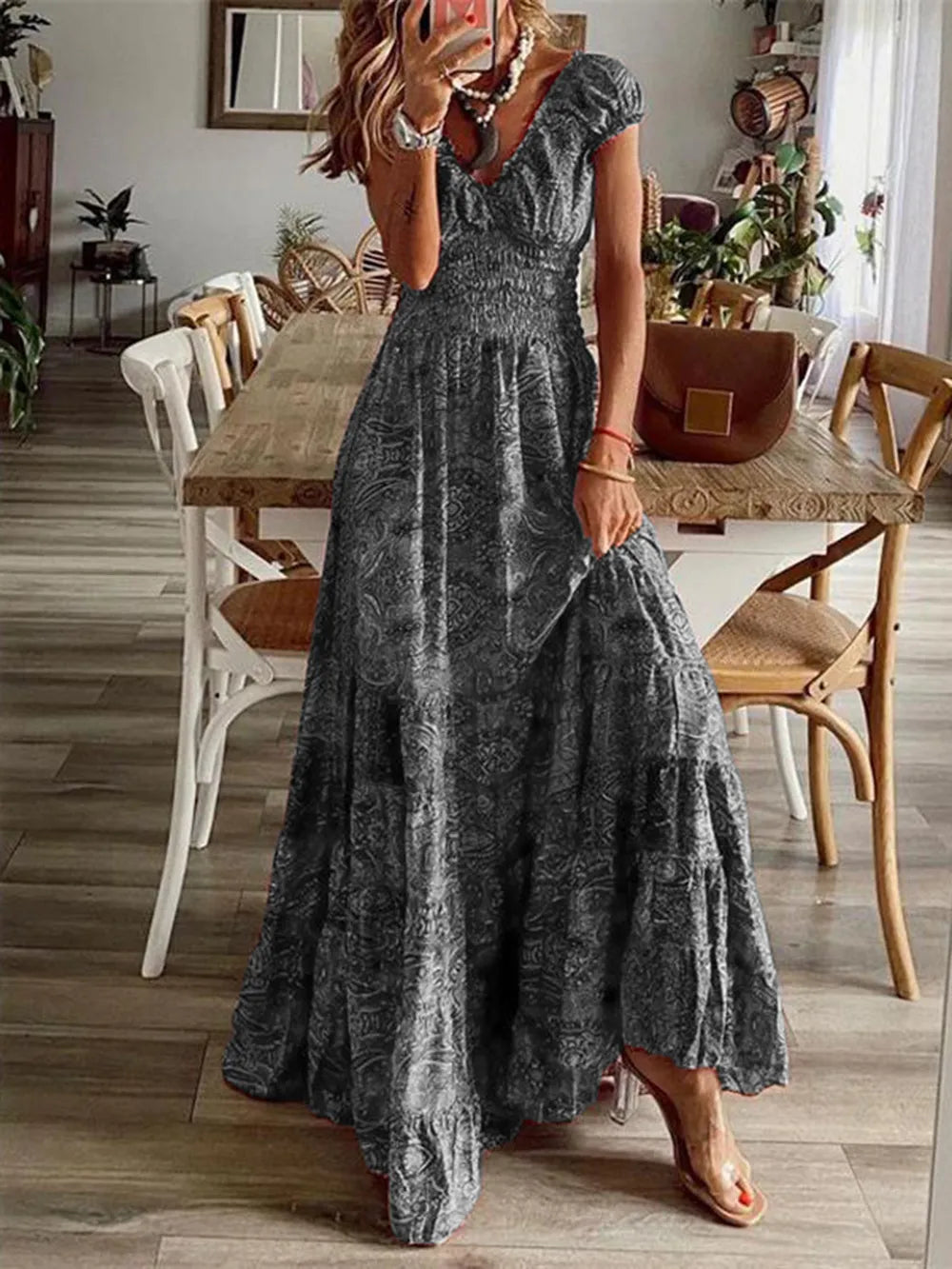 Highlight of floral/boho print

