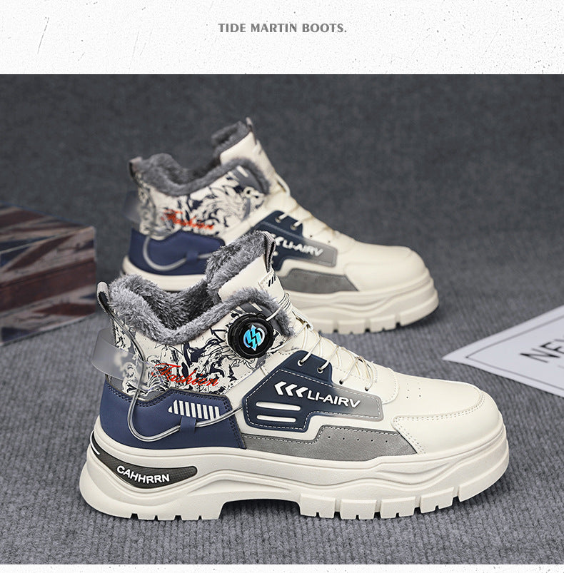 winter work boots for men with modern urban design
